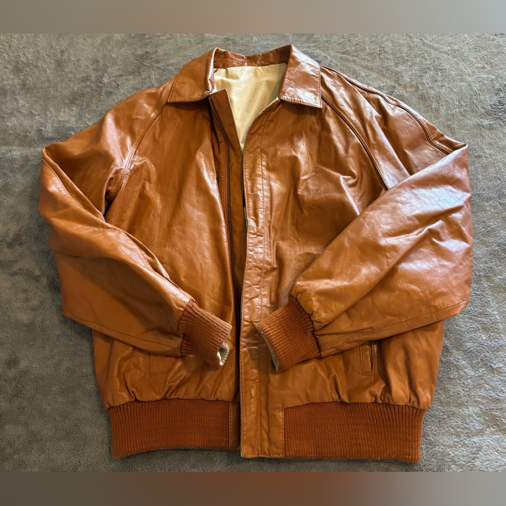 Vintage Patrick James Leather Reversible Jacket Coat